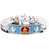 YS Silver Retro Thai Buddha Long Porui Bracelet for Men and Women