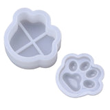 YU-NIYUT Dog Paw Box Molds with Lid, Silicone Molds for Resin Coaster Pen Holder
