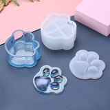 YU-NIYUT Dog Paw Box Molds with Lid, Silicone Molds for Resin Coaster Pen Holder