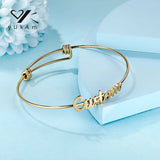 Personalized Name Bracelet Letter Bangle for Women