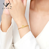 Adjustable Steel Bracelet Women Bracelets Stainless Personalized Name Bead