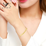 Adjustable Stainless Steel Bracelet with Wing Decoration
