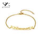 Adjustable Stainless Steel Bracelet with Wing Decoration