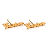Custom Cursive Nameplate Earring