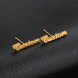Custom Cursive Nameplate Earring