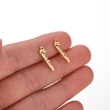 Custom Cursive Nameplate Earring