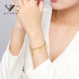 Large Letters Women's Bracelet Stainless Steel Chain Gift