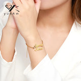Personalised Name Bracelet Stainless Steel Women Bangle