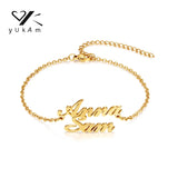 Personalised Name Bracelet Stainless Steel Women Bangle