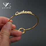 Stainless Steel Colored Bangles Women Cuff Bracelets
