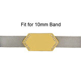 Custom Engraved Stainless Steel GEO Bar Slide Charms for Jewelry Making