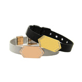 Custom Engraved Stainless Steel GEO Bar Slide Charms for Jewelry Making