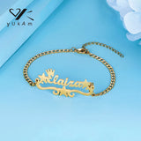 Personalised Stainless Steel Bracelet for Women