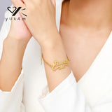 Personalised Stainless Steel Bracelet for Women
