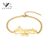 Personalised Stainless Steel Bracelet for Women