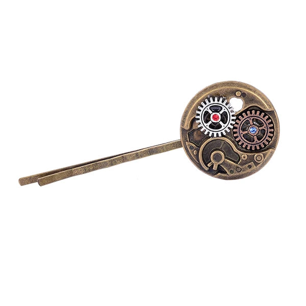 Steampunk Gears Metal Hair Accessories Vintage Hair Clips
