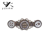 Steampunk Gears Metal Hair Clips Jewelry Hair Pins Barrettes Headdress
