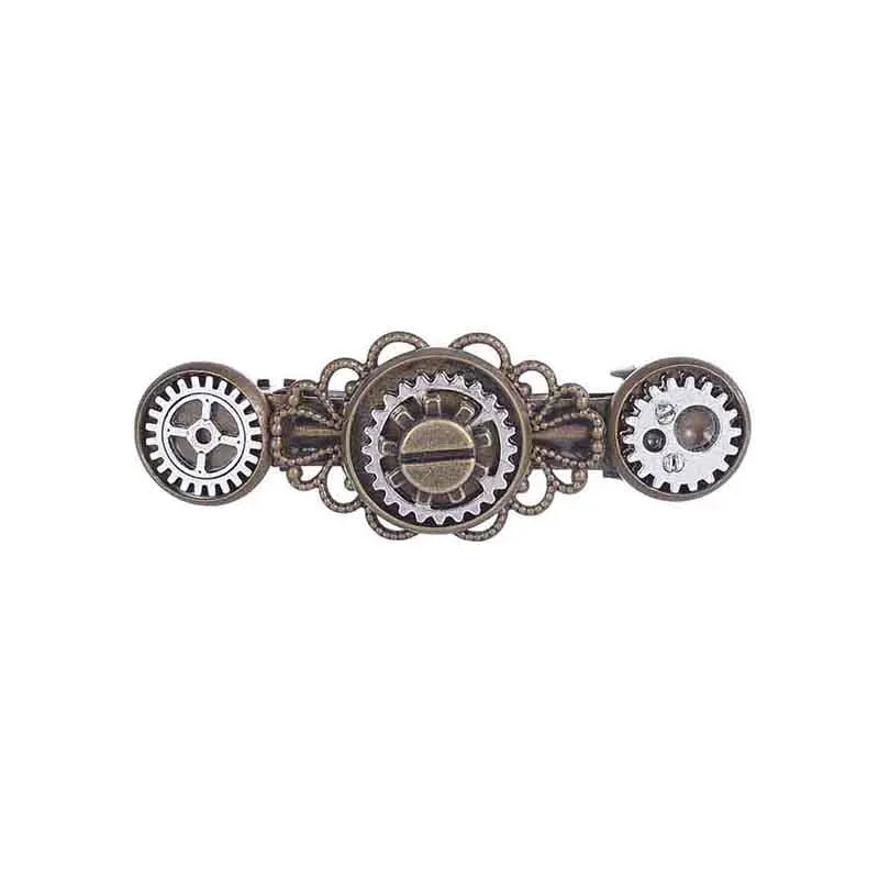 Steampunk Gears Metal Hair Clips Jewelry Hair Pins Barrettes Headdress