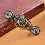 Steampunk Gears Metal Hair Clips Jewelry Hair Pins Barrettes Headdress