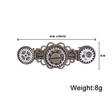 Steampunk Gears Metal Hair Clips Jewelry Hair Pins Barrettes Headdress