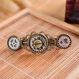 Steampunk Gears Metal Hair Clips Jewelry Hair Pins Barrettes Headdress