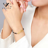 Women's Personalised Bracelet Rope Chain Stainless Steel Name