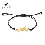 Women's Personalised Bracelet Rope Chain Stainless Steel Name