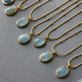 YUN RUO 18K Natural Crystal Pendant Necklace Woman Jewelry