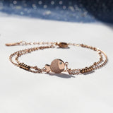 Rose Fish Pendant Anklet 316L Titanium Steel Jewelry