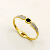 Arrival Full Crystal Bangle Rose 316L Titanium Steel Jewelry Woman Never Fade
