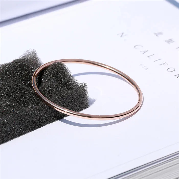 Arrivals Bangle Rose Women Birthday Gift Titanium Steel Jewelry