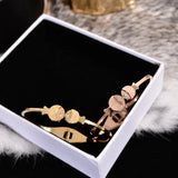 Arrival Fish Bangle Rose Women Birthday Gift Titanium Steel Jewelry