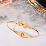 Arrival Fish Bangle Rose Women Birthday Gift Titanium Steel Jewelry