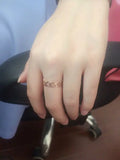 Rose Stars Ring 316L Stainless Steel High Polish Prevent Allergy