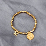 Yellow Letter Star Bracelet, Titanium Steel Jewelry