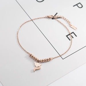 Fox Anklet Chain 316L Stainless Steel Jewelry Not Fade