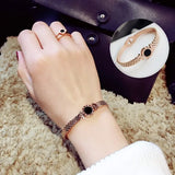 Roman Numerals Bangle Cuff 316L Stainless Steel Woman