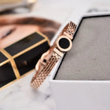 Roman Numerals Bangle Cuff 316L Stainless Steel Woman