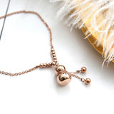 Longevity Lock Anklet Chain 316L Stainless Steel Jewelry