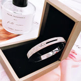 Mobile Zircon Couple Bangle Rose Women Gift 316 Titanium Stainless Steel