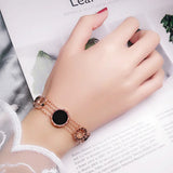 Roman Number Bracelet Woman Birthday Gift Rose Titanium Steel Jewelry