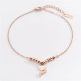 Rose Anklet Lucky Fox Chain Stainless Steel Jewelry