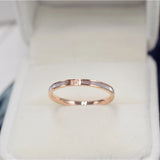 Zirconia Wedding Ring Couple Titanium Steel Jewelry