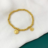 Rose Titanium Steel Bead Bracelet Luxury Chinese Gift Woman Birthday Jewelry