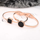 Rose Bangle Titanium Steel Jewelry Gift