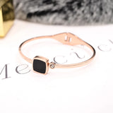 Rose Bangle Titanium Steel Jewelry Gift