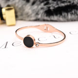 Rose Bangle Titanium Steel Jewelry Gift