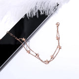 Arrival Star Double Layers Bracelet Woman Birthday Gift
