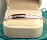 Zircon Crystal Bracelet Titanium Steel Rose Woman Jewelry