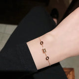 Rose Classic Spring Cylinder Bracelet Woman Gift Titanium Steel Jewelry